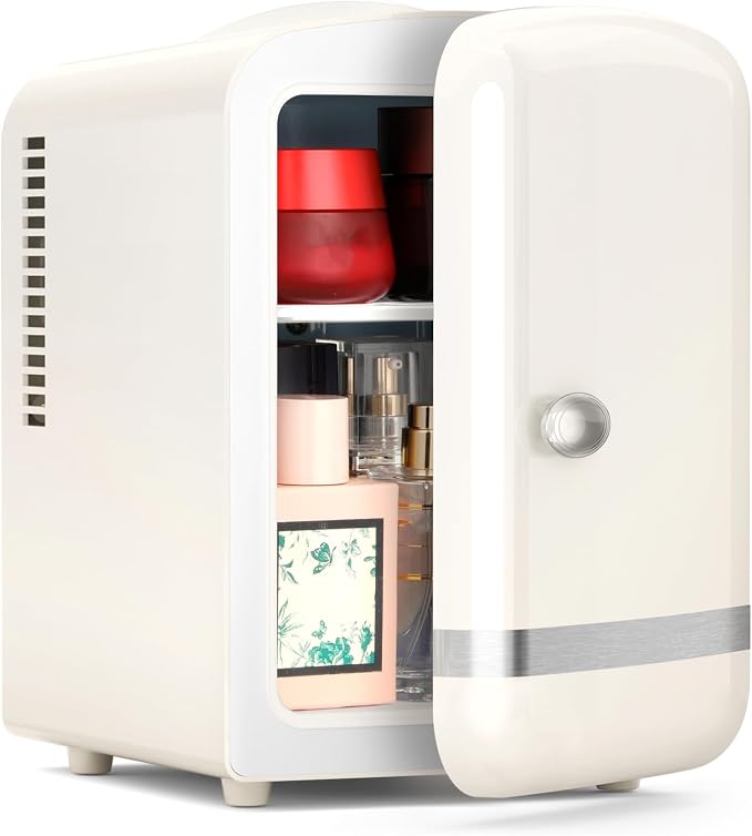 Xbeauty Retro Mini Fridge, Compact Refrigerator by Xbeauty