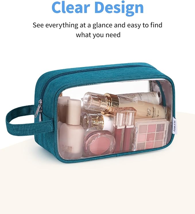 Narwey Travel Toiletry Bag for Women Traveling Dopp Kit Men Travel Bag for - Image 2