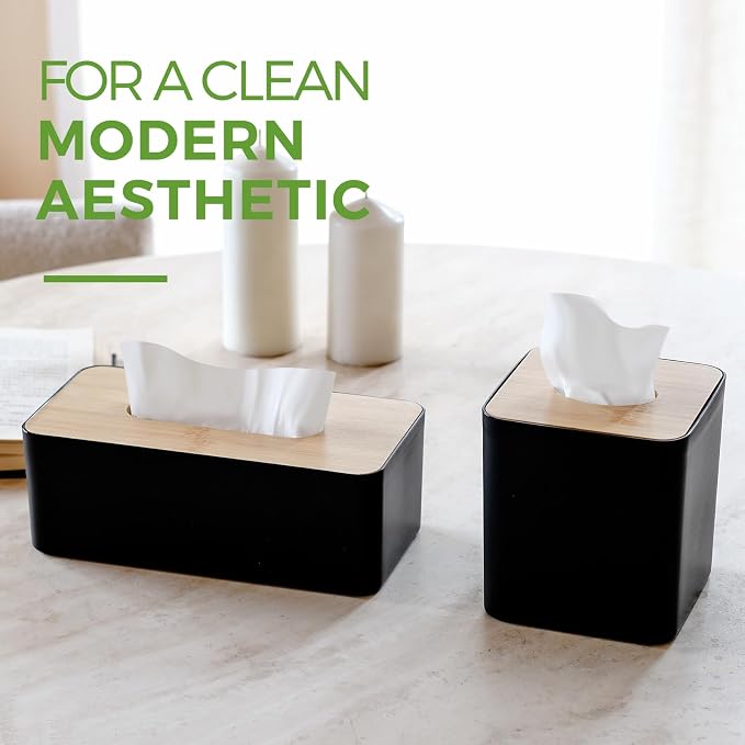 Tissue Box Cover, Rectangle Tissue Box Holder - Image 6