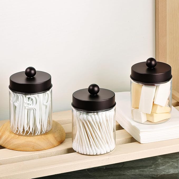 Amolliar Farmhouse Decor Qtip Holder Dispenser - Image 2