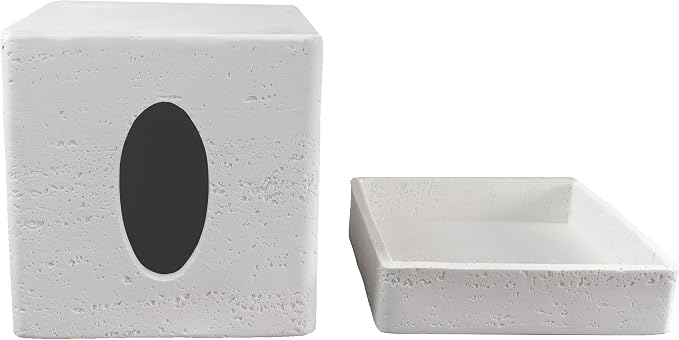 Hymmah Tray Tissue Box Cover Holder Unique Cube Design Tissue Dispenser Cover - Image 3