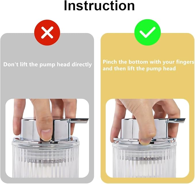 Foaming Soap Dispenser, 12 Oz Thick Glass Foam Hand Soap Dispenser, Refillable - Image 7