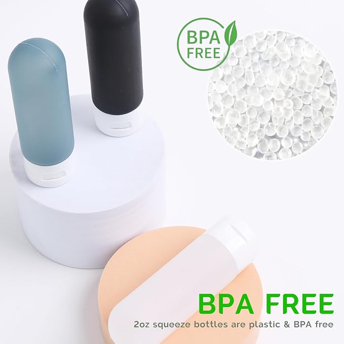 20 Pack Travel Bottles Set for Toiletries TSA Approved Leak Proof Travel Size - Image 3