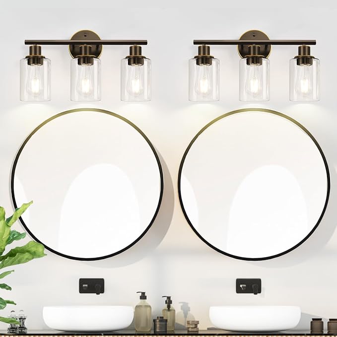3-Light Bathroom Light Fixtures, Modern Vanity Light - Image 5