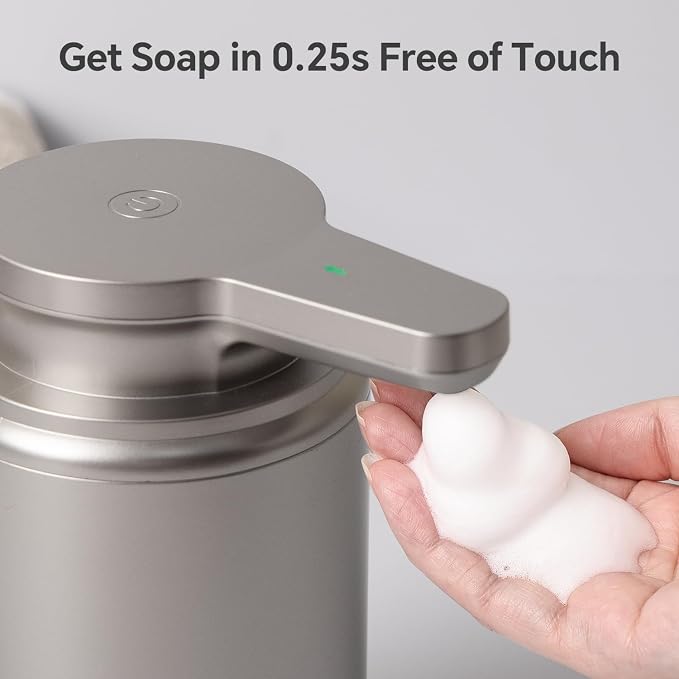 LAOPAO Automatic Foaming Soap Dispenser Plastic, Rechargeable Touchless Foam - Image 2