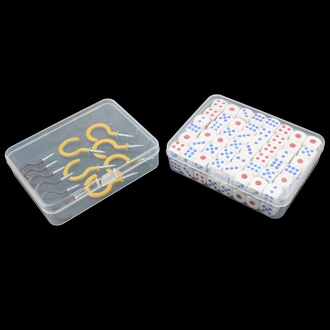 12 Pack Rectangular Clear Plastic Storage Containers Box - Image 6