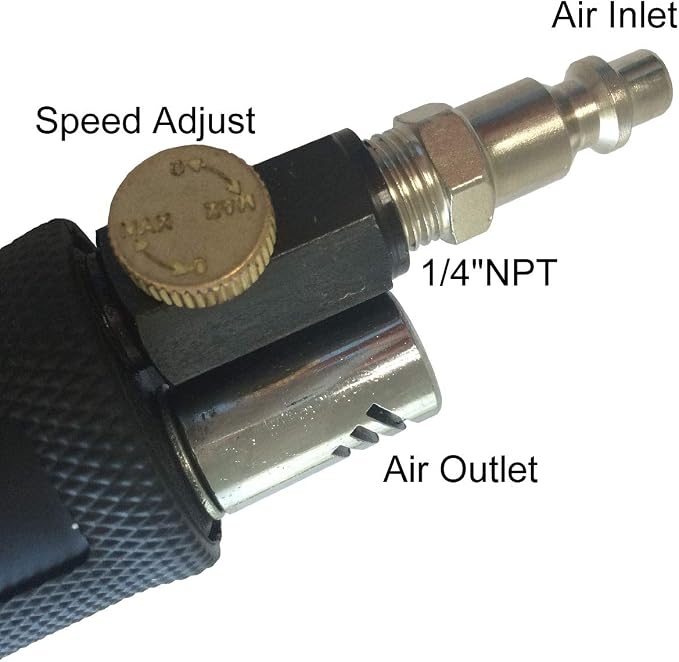 2" & 3" Dual Action Mini Air Sander, Random Orbital Pneumatic Polisher Kit - Image 8
