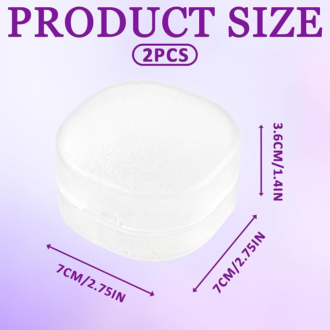 2 Pcs Portable Cotton Round Holder, Plastic Lightweight Cotton Round Dispenser - Image 2