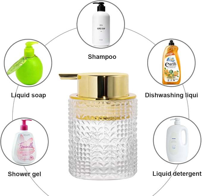 Glass Foaming Soap Dispenser, Foam Dispenser Bottle - Image 4
