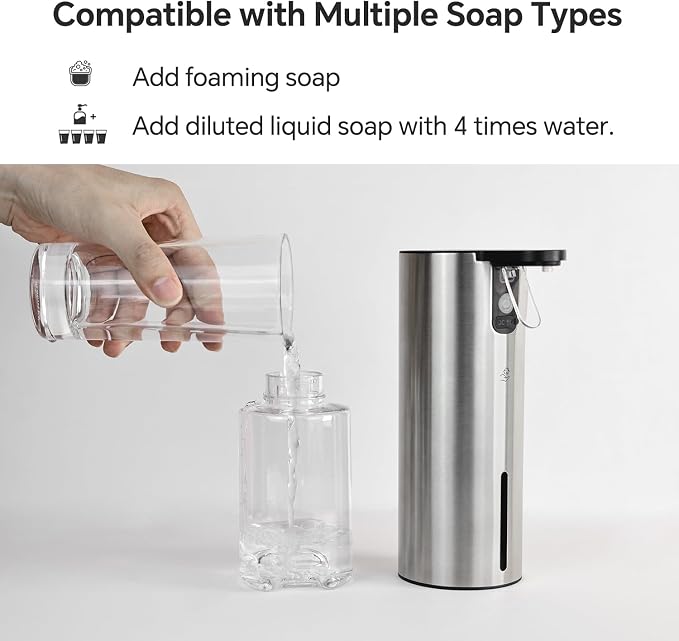 LAOPAO Electric Foaming Soap Dispenser, Rechargeable Touch Foam Hand Soap - Image 5