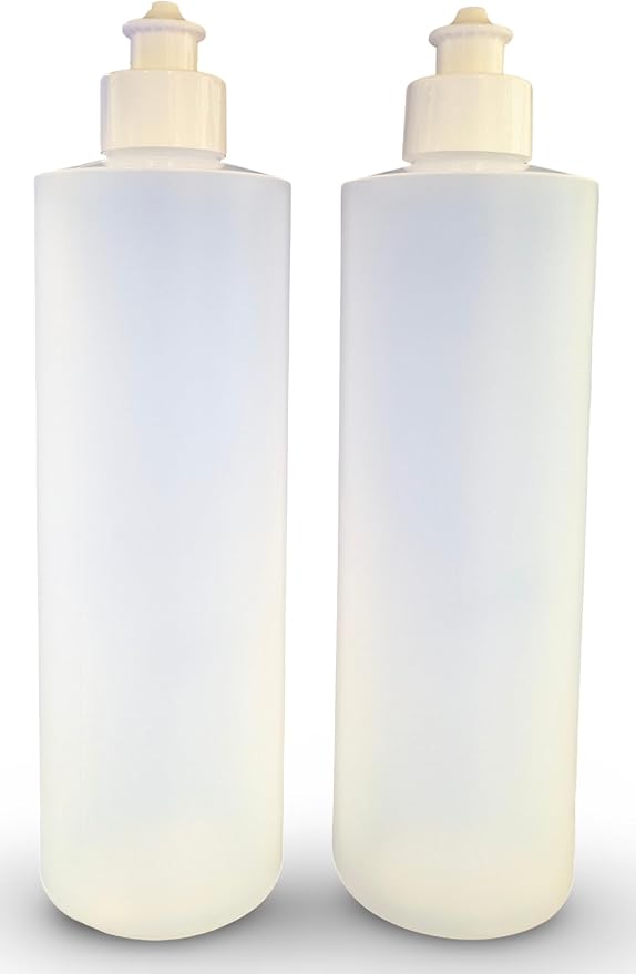 2 Pack Refillable 16 Ounce HDPE Squeeze Bottles - Image 3