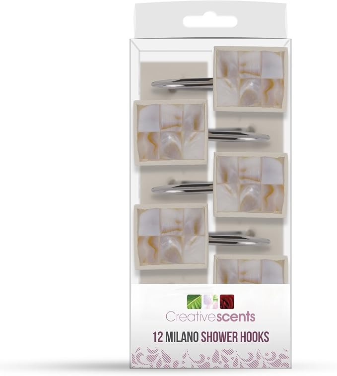Milano Decorative Shower Curtain Hooks - Image 5