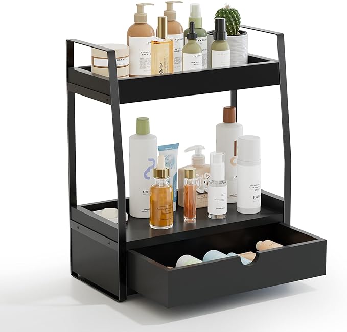 2-Tier Bathroom Organizer Countertop, Bathroom Sink Organizer Countertop by Boulphia