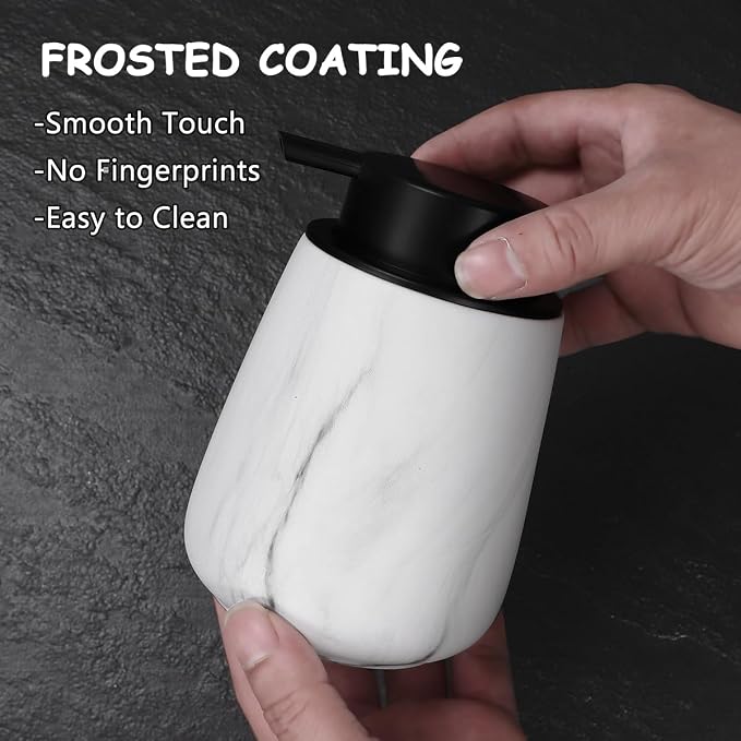 12Oz Ceramic Liquid Soap Dispenser - Image 2
