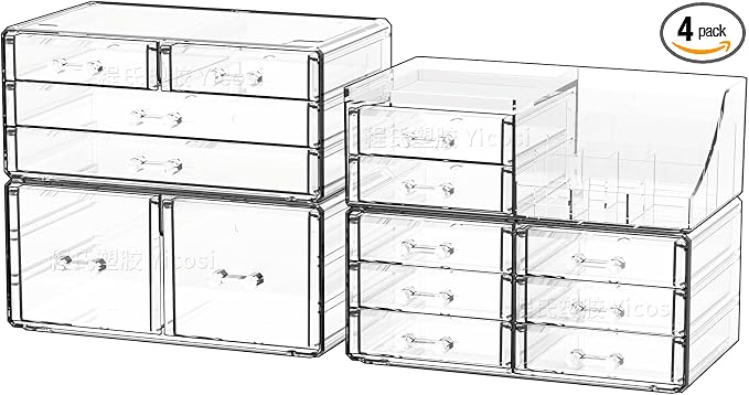 Cq acrylic Make Up Organizers for Vanity by Cqacrylic