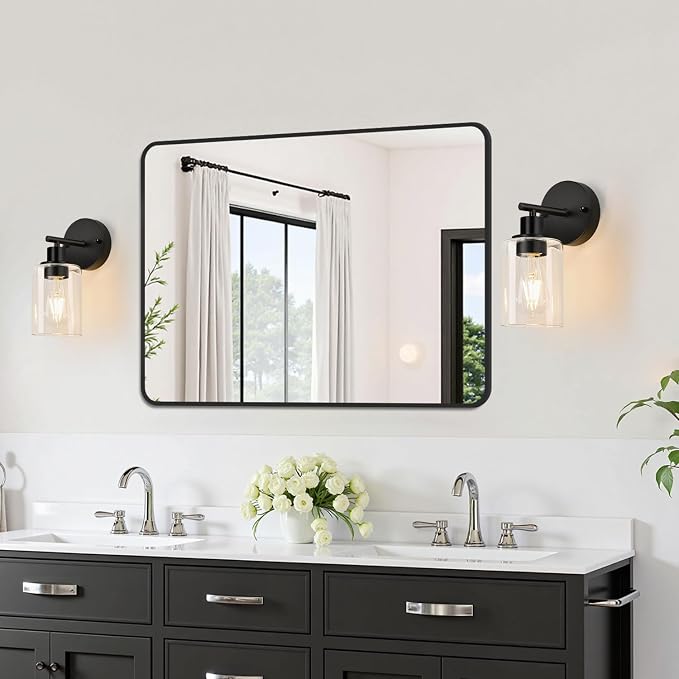Set of 2 Wall Sconces for Bathroom, Bathroom Wall Lamp for Mirror Kitchen - Image 6