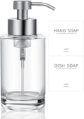 Foaming Soap Dispenser Set, 12 Oz Glass Hand Soap Dispenser by JiatuA