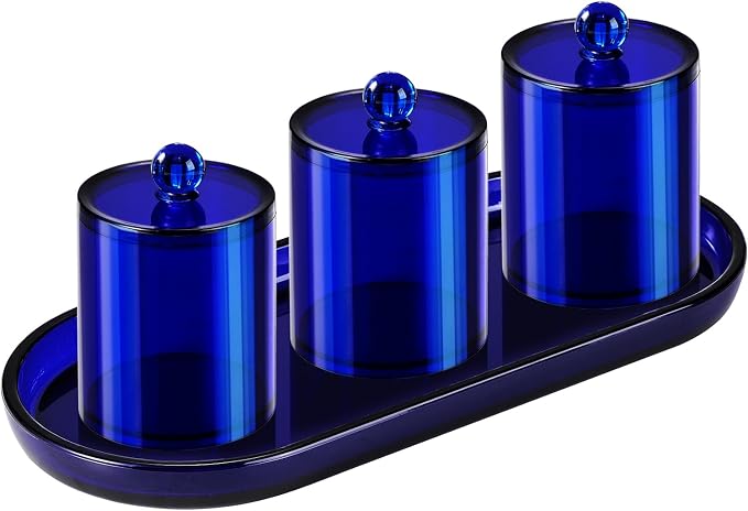 Qtip Holder Bathroom Set with Tray by SheeChung