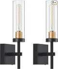 Wireless Wall Sconces with Remote Control, Battery Operated Wall Sconce Set of 2 by SANTOSTOCK