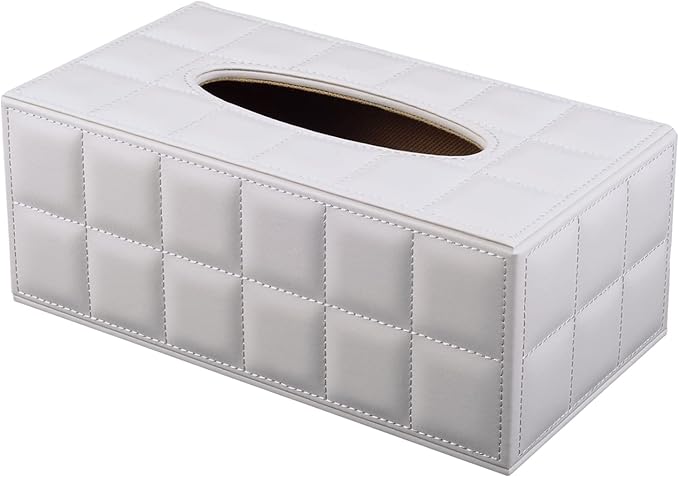High-end Fashion Pu Leather Tissue Box Holder Cover Rectangular, Napkin Facial - Image 2