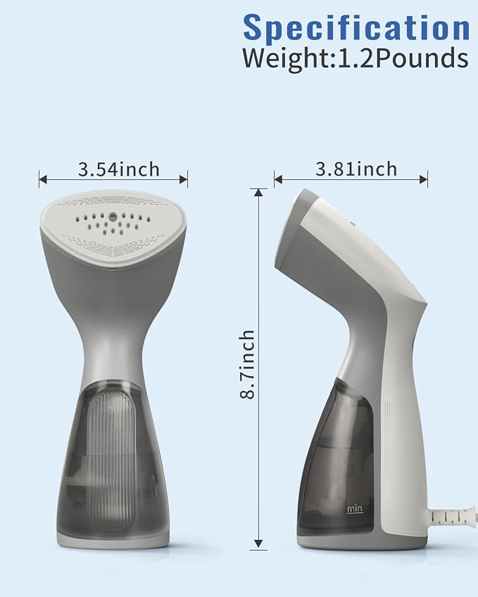 BEAUTURAL Steamer for Clothes, Portable and Handheld Garment Wrinkle Remover - Image 7