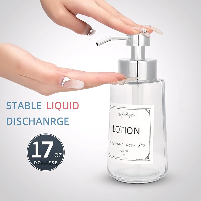 Doiliese Soap Dispenser, 16oz Liquid Soap Pump - Image 2