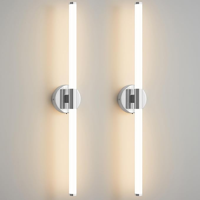 Bathroom Wall Sconces Set of 2 Hardwired Dimmable 5CCT LED Bathroom Light - Image 9