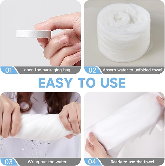 11.8in x 21.3 in Compressed Towels Thicker Style Magic Disposable Face - Image 5