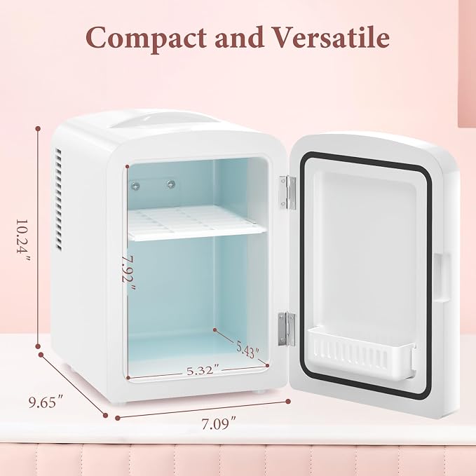 Xbeauty Mini Fridge, 4L Portable Small Refrigerator - Image 7
