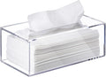 Clear Tissue Box, Acrylic Facial Tissue Box Holder Rectangular Bathroom Tissue by Elavain