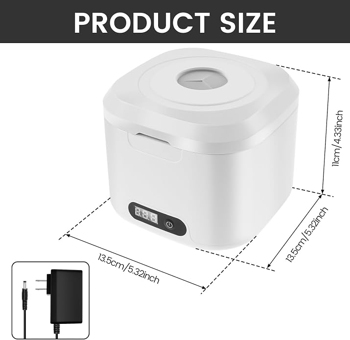 Ultrasonic Retainer Cleaner Machine, 340ML Ultrasonic Cleaner Machine - Image 3
