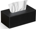 Tissue Box Cover Rectangular 9.8" x 5.3" x 4.3" Refined Modern PU Leather by GOLRANLYE