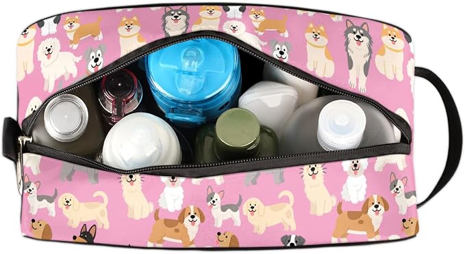 Cartoon Cute Dogs Pattern Kids Toiletry Bag - Image 6
