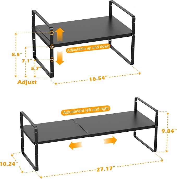 Slideep Expandable Cupboard Organizer, Large Kitchen Cabinet Organizer - Image 3