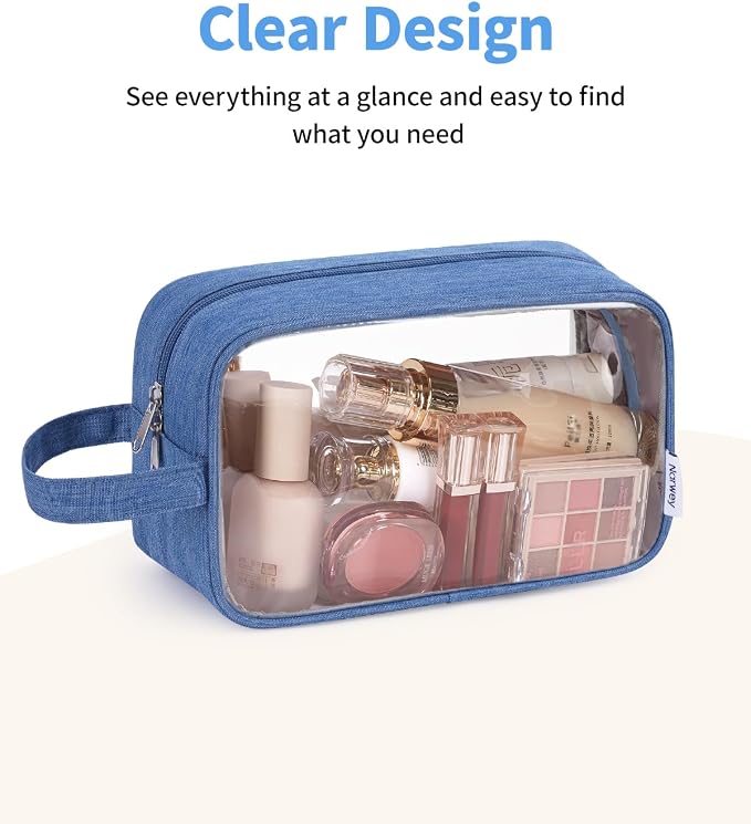 Narwey Travel Toiletry Bag for Women Traveling Dopp Kit Men Travel Bag for - Image 2