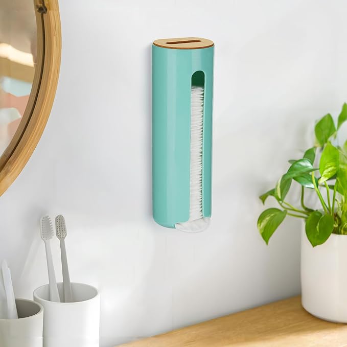 Cotton Pad Holder, Wall Mounted Cotton Rounds Holder Dispenser Face Pad Holder - Image 8