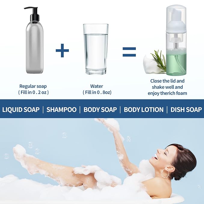 36 pcs 2oz Empty Foam Soap Dispensers Bottle Mini Lash Cleanser Bottles - Image 3