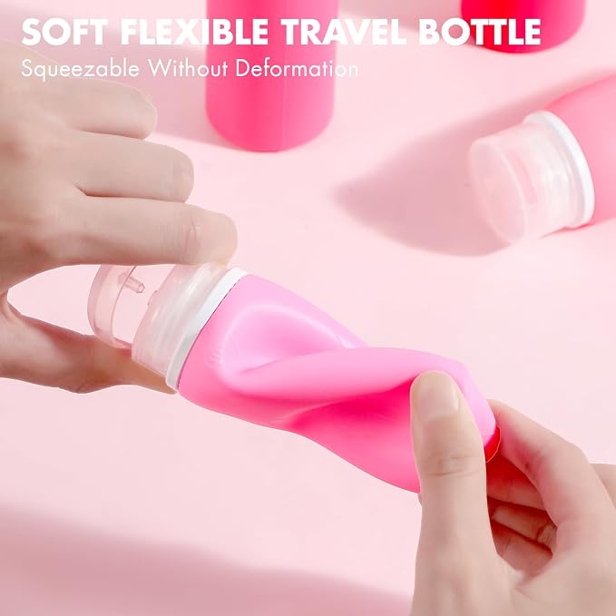 Muslish 21 Pack Travel Bottles for Toiletries, Leak-Proof TSA Compliant - Image 2