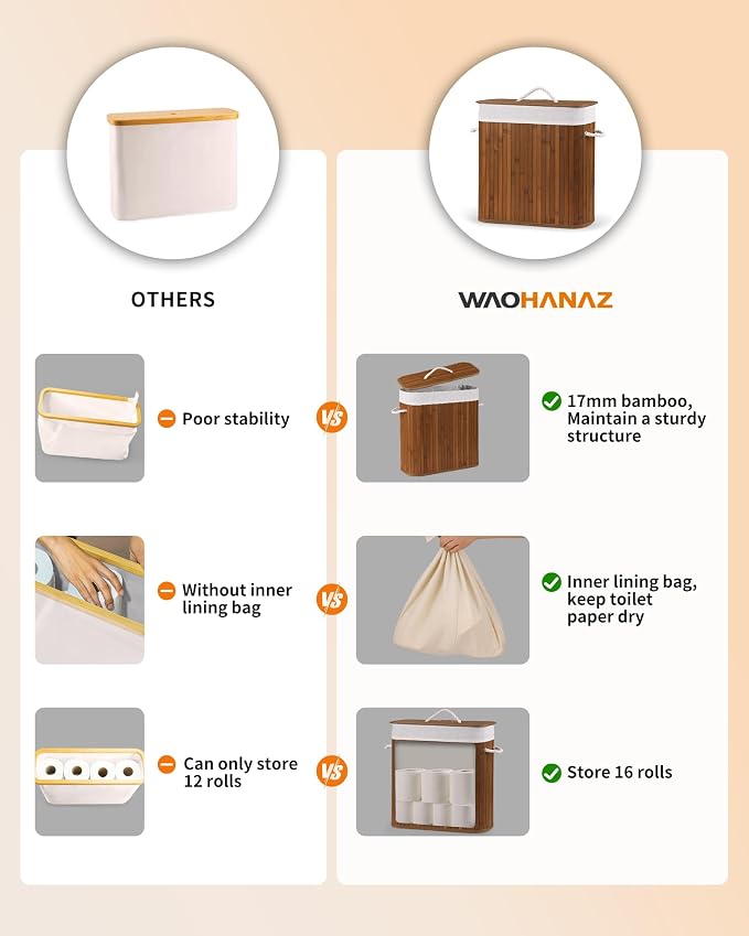 Bamboo Toilet Paper Storage - Image 5