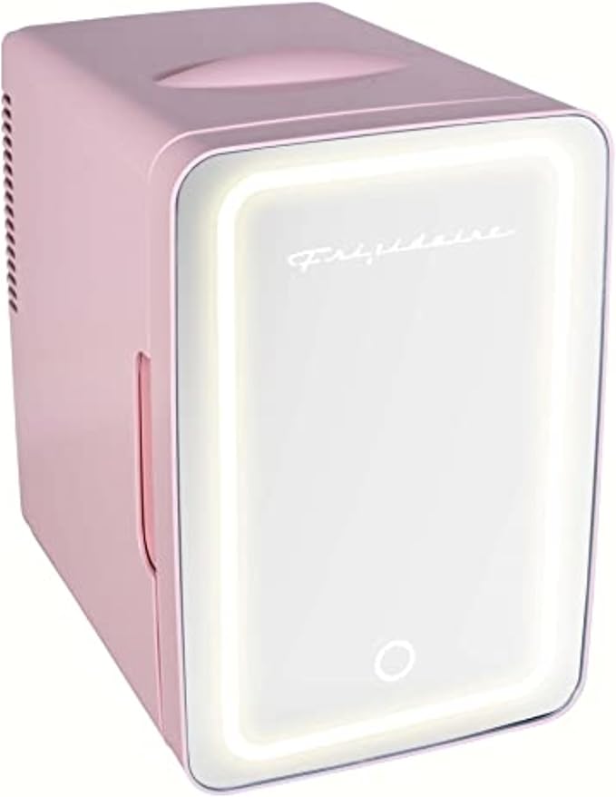 FRIGIDAIRE Mini Personal Fridge Cooler, LED Lighted Mirror, 6.5L Capacity by Frigidaire
