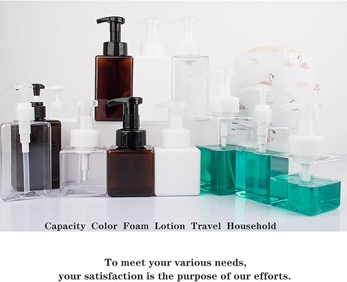 2 Pack Foaming Soap Dispenser 15oz Refillable Foam Liquid Hand Soap Empty - Image 7