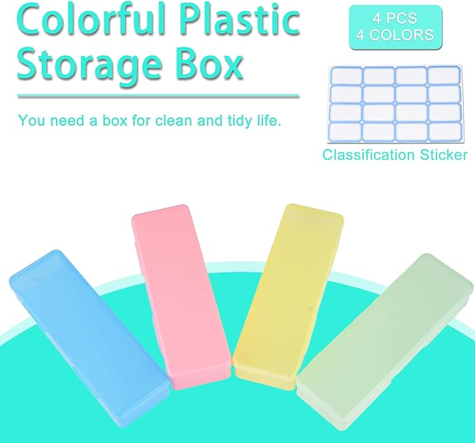 4-Piece Plastic Storage Box for Nail Tools - Image 2