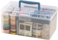 Clear Plastic Arts & Craft Supplies Organizer Box Large by Foreverie