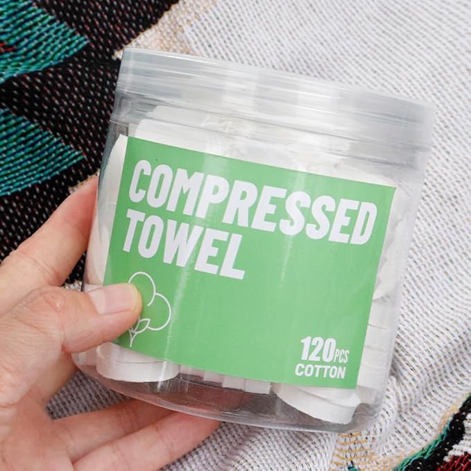 120 Pcs Mini Compressed Towels, Disposable Face Compressed Towel, Compressed - Image 8