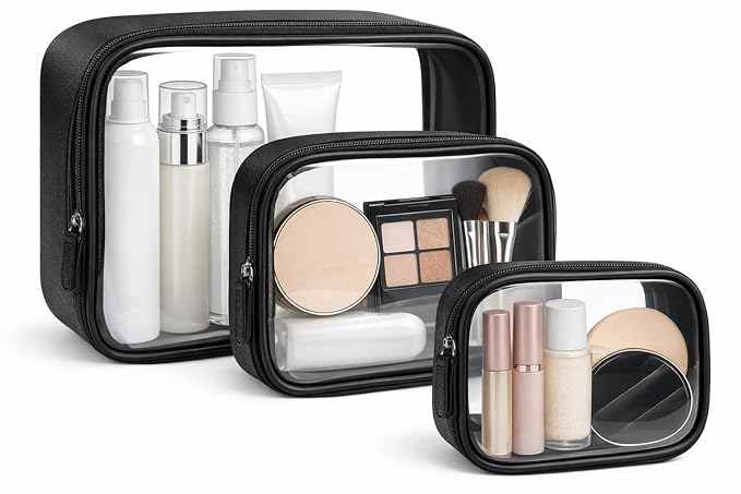 Clear TSA Approved Toiletry Bag by Cozomga