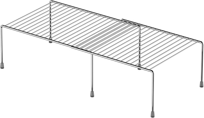 iPEGTOP Expandable Kitchen Cupboard Organiser, 2-Piece Adjustable Freezer - Image 7