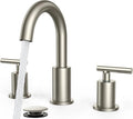 FORIOUS Brushed Nickel Bathroom Faucet 3 Hole by FORIOUS