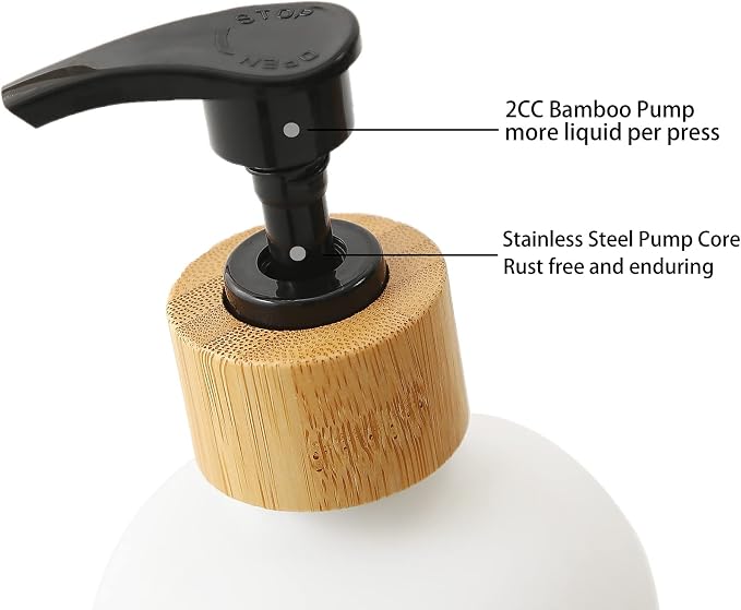 Dish Soap Dispenser for Kitchen Sink.Glass Hand Soap Dispenser, Modern - Image 5