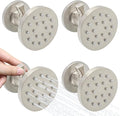 Brass Shower Body Jets with Adjustable Flow, Massage Spa Brushed Nickel Round by Backnets