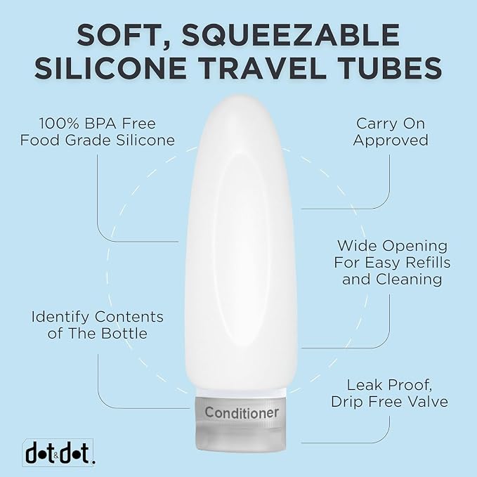 Dot&Dot Leak Proof TSA Approved Travel Bottles - Image 5